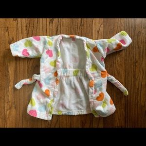 Baby Robe with Hearts